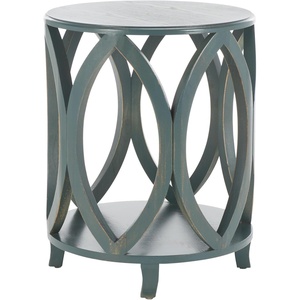 image:imageSafavieh American Homes Collection Janika French Grey Accent TableTeal