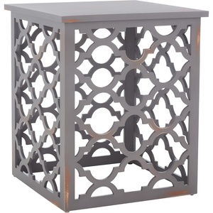 image:imageSafavieh American Homes Collection Lonny Distressed White End TableGrey