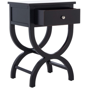 image:imageSafavieh American Homes Collection Maxine Quartz Grey Accent TableBlack