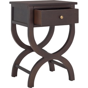 image:imageSafavieh American Homes Collection Maxine Quartz Grey Accent TableWalnut