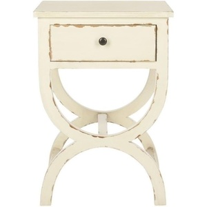 image:imageSafavieh American Homes Collection Maxine Vintage Cream Accent TableVanilla