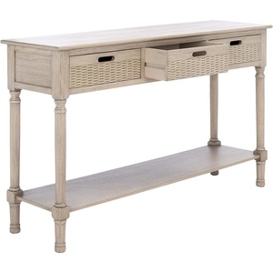 image:imageSafavieh Home Collection Landers Brown 3Drawer Console Table CNS5711CGreige