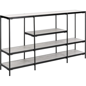 image:imageSafavieh Home Petra Beige and Matte Black 3tier Console Table