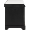 image:imageSAFAVIEH Furniture  Freddy 2Basket Storage Bench  Brown  Solid Wood  Coastal Basket Storage Design  Ideal for Entryway Living Room Hallway 18 Seat Height  Fully Assembled AMH5736ABlack
