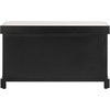 image:imageSAFAVIEH Furniture  Freddy 2Basket Storage Bench  Brown  Solid Wood  Coastal Basket Storage Design  Ideal for Entryway Living Room Hallway 18 Seat Height  Fully Assembled AMH5736ABlack