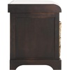 image:imageSAFAVIEH Furniture  Freddy 2Basket Storage Bench  Brown  Solid Wood  Coastal Basket Storage Design  Ideal for Entryway Living Room Hallway 18 Seat Height  Fully Assembled AMH5736ABrown