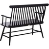 image:imageSAFAVIEH Home Collection  Eton Khaki Solid Wood Bench Farmhouse Spindle Back Indoor Seating for Entryway or Dining BCH3300CBlack