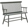 image:imageSAFAVIEH Home Collection  Eton Khaki Solid Wood Bench Farmhouse Spindle Back Indoor Seating for Entryway or Dining BCH3300CDark Green