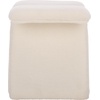 image:imageSAFAVIEH Couture Collection  Tessabella Ivory Teddy Fabric Ottoman Modern Sculptural Accent Seat Fully Assembled SFV5799BBeige