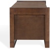 image:imageSAFAVIEH Couture Collection  Tyrell Natural Brown Wood Storage Bench Modern OpenBase Design Fully Assembled SFV4257AWalnut
