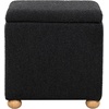 image:imageSAFAVIEH Couture Collection Becka Grey BoucleNatural Square Storage Ottoman Fully AssembledBlackNatural