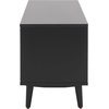image:imageSAFAVIEH Cricket TV Stand for up to 55 Flatscreen  Natural Acacia Open Shelf Design Entertainment Media Console MED5002ABlack