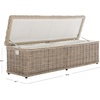 image:imageSAFAVIEH Furniture  Caius Rattan Trunk  Grey  Rattan  Coastal Woven Design  Ideal for Living Room Entryway Bedroom 63 W x 181 D x 187 H  Fully Assembled SEA7017A