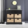 image:imageSAFAVIEH Furniture  Herman 2Drawer Storage Unit  White Washed  Solid Wood  Classic Storage Design  Ideal for Living Room Entryway Home Office 29W x 13D x 275H  Fully Assembled AMH5702GDistressed Black
