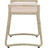 image:imageSAFAVIEH Home Collection  Iveliz Natural amp White Woven Accent Ottoman Stool with Cushion Fully Assembled OTT6504ANaturalWhite