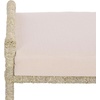 image:imageSAFAVIEH Home Collection  Iveliz Natural amp White Woven Accent Ottoman Stool with Cushion Fully Assembled OTT6504ANaturalWhite