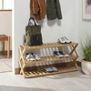 image:imageSAFAVIEH Home Collection Home Collection Acheta Natural Bamboo 3Tier Shoe Storage Shelf