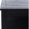 image:imageSAFAVIEH Outdoor  Elina Cushion Storage Box  Black Solid Wood  Coastal Resort Storage Bench Design  Ideal for Patio Deck Porch Backyard 18W x 47D x 19H PAT7038DBlack