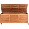 image:imageSAFAVIEH Outdoor  Elina Cushion Storage Box  Black Solid Wood  Coastal Resort Storage Bench Design  Ideal for Patio Deck Porch Backyard 18W x 47D x 19H PAT7038DNatural