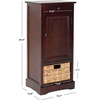 image:imageSafavieh American Homes Collection Raven Vintage Grey Tall Storage UnitDark Cherry