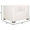 image:imageSafavieh Couture Home Beverly White Channel Tufted Club Chair