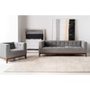 image:imageSafavieh Couture Home Garnet MidCentury Light Grey Linen Tufted Arm Chair