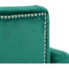 image:imageSafavieh Home Colin Blush Pink Velvet and White Washed Tufted Club ChairEmerald  Espresso