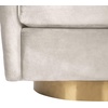 image:imageSafavieh Home Collection Clara Quilted Swivel Dusty Rose Tub Accent ChairPale Taupe  Gold