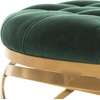 image:imageSafavieh Home Collection Rumi Emerald and Gold Tufted Velvet OttomanEmerald  Gold