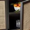 image:imageSafavieh Home Collection Zadie Coastal BlackNatural Rattan 3Door Storage SideboardBlackGold