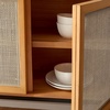 image:imageSafavieh Home Collection Zadie Coastal BlackNatural Rattan 3Door Storage SideboardNaturalBlack