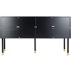 image:imageSafavieh Home Shiloh MidCentury Modern White and Walnut TV Media StandWhite  Black