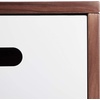 image:imageSafavieh Home Shiloh MidCentury Modern White and Walnut TV Media StandWhite  Walnut