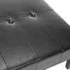 image:imageSafavieh Hudson Collection Bleecker Brown Leather Cocktail OttomanBlack