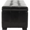 image:imageSafavieh Hudson Collection Nolita Leather Large Storage Bench SaddleBlack