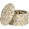image:imageSafavieh Mercer Collection Victoria Beige Linen Shoe OttomanBeige