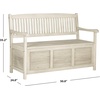 image:imageSafavieh Outdoor Collection Brisbane Grey Storage BenchDistressedWhite