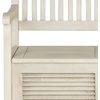 image:imageSafavieh Outdoor Collection Brisbane Grey Storage BenchDistressedWhite