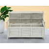 image:imageSafavieh Outdoor Collection Brisbane Grey Storage BenchDistressedWhite