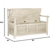 image:imageSafavieh Outdoor Collection Brisbane Grey Storage BenchDistressedWhite
