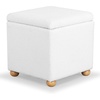 image:imageSAFAVIEH Couture Collection Becka Grey BoucleNatural Square Storage Ottoman Fully AssembledIvoryNatural