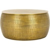 image:imageSAFAVIEH Home Collection Apoline Antique Silver Drum Storage Coffee Table Fully AssembledAntique Brass