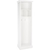 image:imageSAFAVIEH Home Collection Layli Farmhouse Antique White 4Shelf 2Hook Top Storage Hall Tree Fully AssembledAntique White