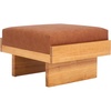 image:imageSAFAVIEH Home Collection Tarilynn Cream LinenNatural Solid Wood Ottoman Foot Stool TableCongacNatural