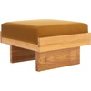 image:imageSAFAVIEH Home Collection Tarilynn Cream LinenNatural Solid Wood Ottoman Foot Stool TableMustardNatural