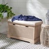 image:imageSafavieh Home Collection Landers Sand 2DrawerCushion Storage Bench Fully Assembled BCH5702DSand