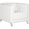 image:imageSafavieh Mercer Collection Hollywood Glam Tufted Club Chair WhiteClearWhite  Clear