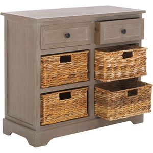image:imageSAFAVIEH Furniture  Herman 2Drawer Storage Unit  White Washed  Solid Wood  Classic Storage Design  Ideal for Living Room Entryway Home Office 29W x 13D x 275H  Fully Assembled AMH5702GWhite Washed