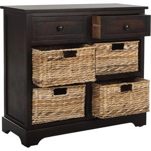 image:imageSAFAVIEH Furniture  Herman 2Drawer Storage Unit  White Washed  Solid Wood  Classic Storage Design  Ideal for Living Room Entryway Home Office 29W x 13D x 275H  Fully Assembled AMH5702GBrown