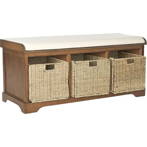 image:imageSAFAVIEH Furniture  Lonan Storage Bench  Grey  Solid Wood  Farmhouse LiftTop Design  Ideal for Entryway Living Room Hallway 18 Seat Height AMH5733ABrown